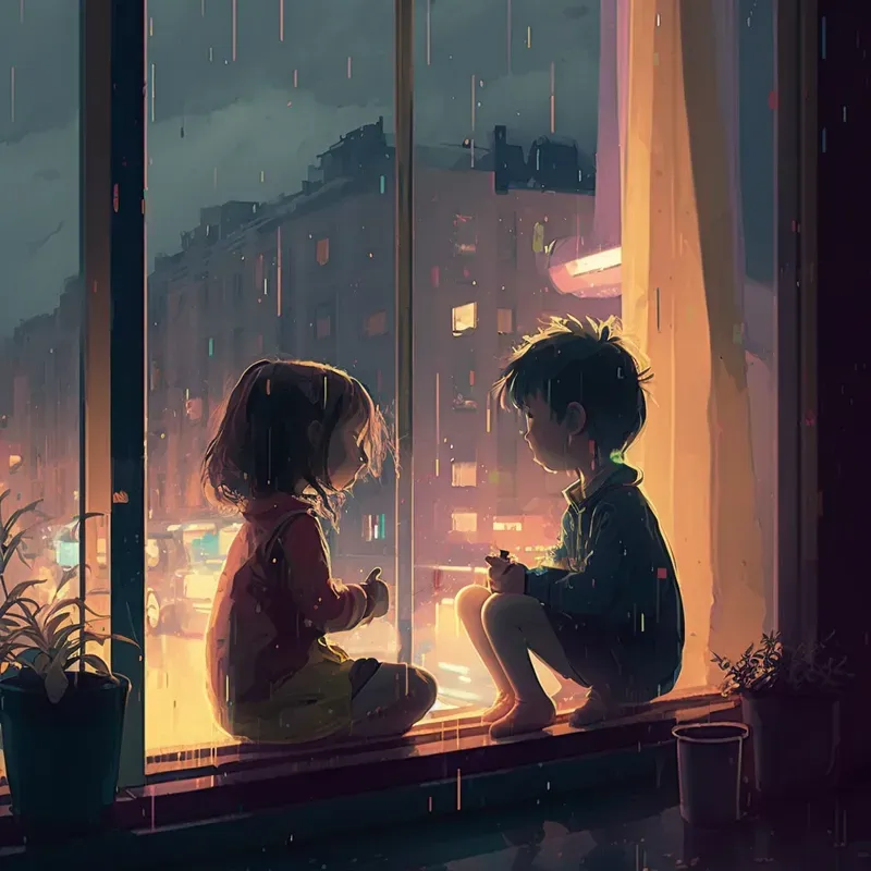 Dreamy Nostalgic Lofi Illustrations Midjourney Prompt | PromptBase