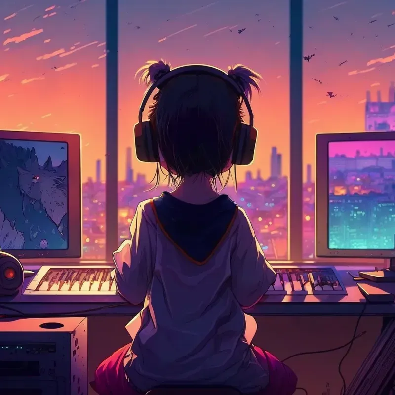 Dreamy Nostalgic Lofi Illustrations Midjourney Prompt | PromptBase