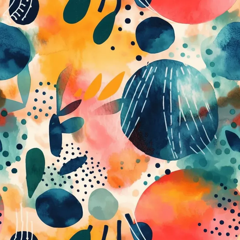 Vibrant Abstract Watercolor Patterns Midjourney Prompt | PromptBase