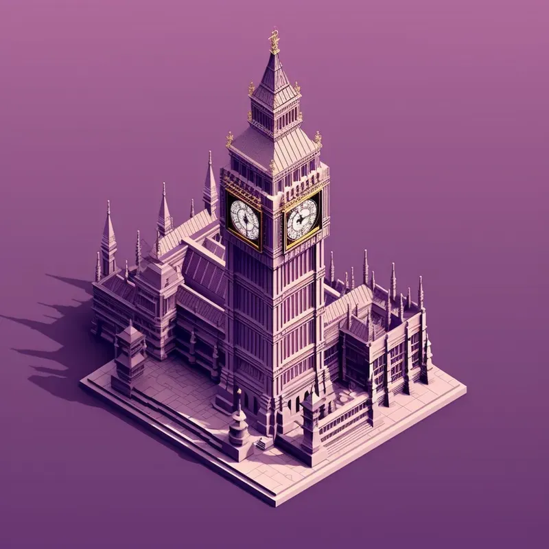 Isometric Landmarks Photos Midjourney Prompt | PromptBase