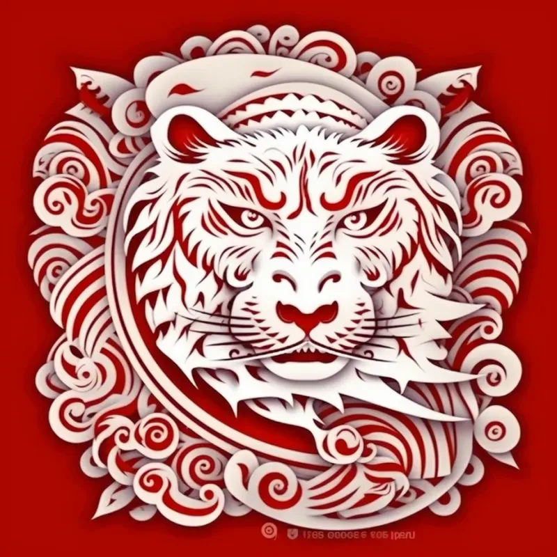 Chinese Paper Art Logos Illustrations Midjourney Prompt PromptBase