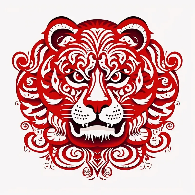 Chinese Paper Art Logos Illustrations Midjourney Prompt PromptBase