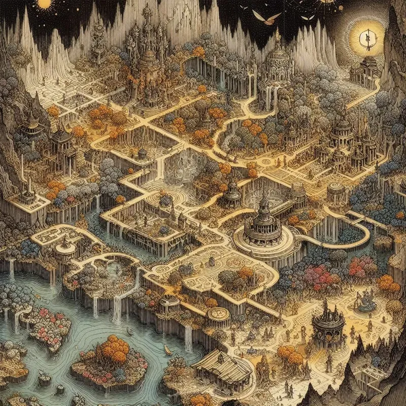 Commerce Citadel Map Citadel Maps For Video Games DALL·E Prompt | PromptBase