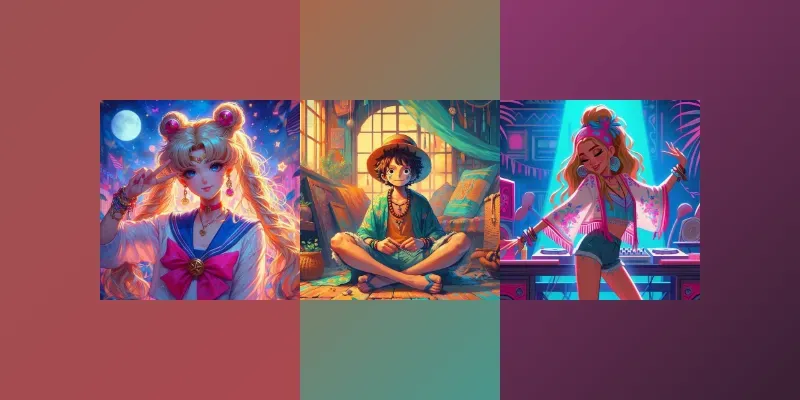 Iconic Character Poses Galore Generator App | PromptBase
