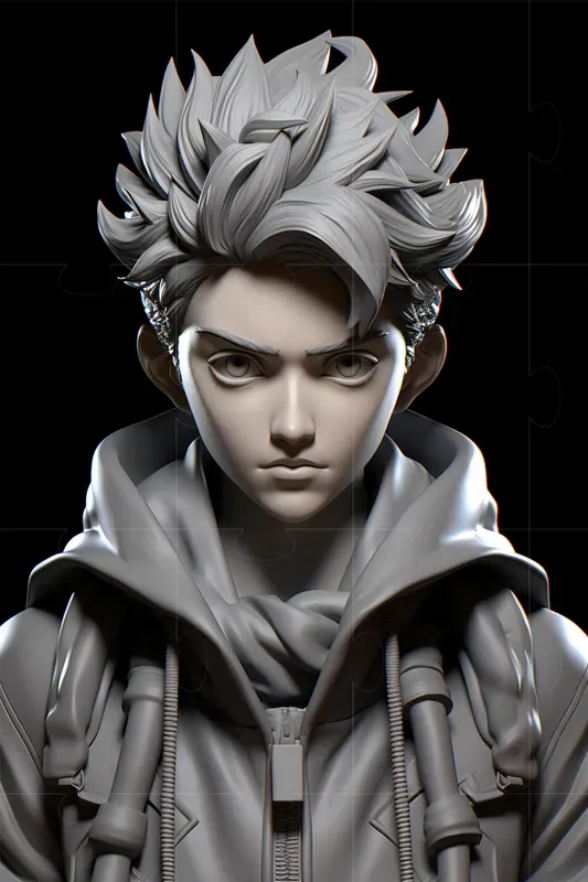 Realistic Anime Character Sculptures Midjourney Prompt PromptBase