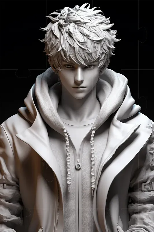 Realistic Anime Character Sculptures Midjourney Prompt PromptBase