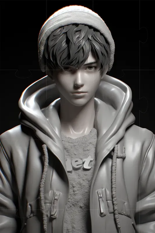 Realistic Anime Character Sculptures Midjourney Prompt PromptBase