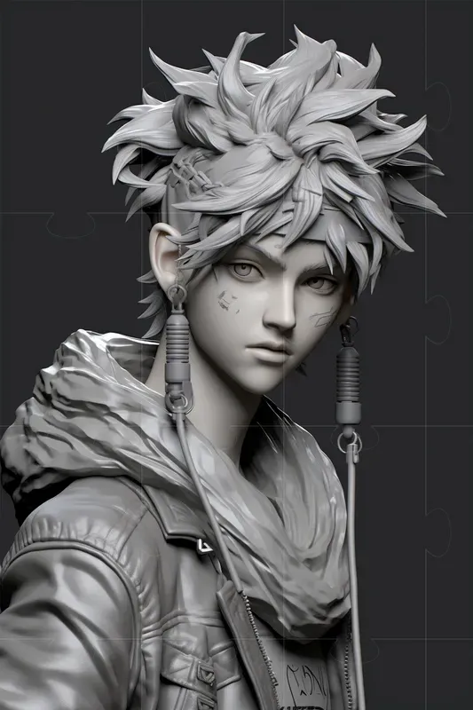 Realistic Anime Character Sculptures Midjourney Prompt PromptBase