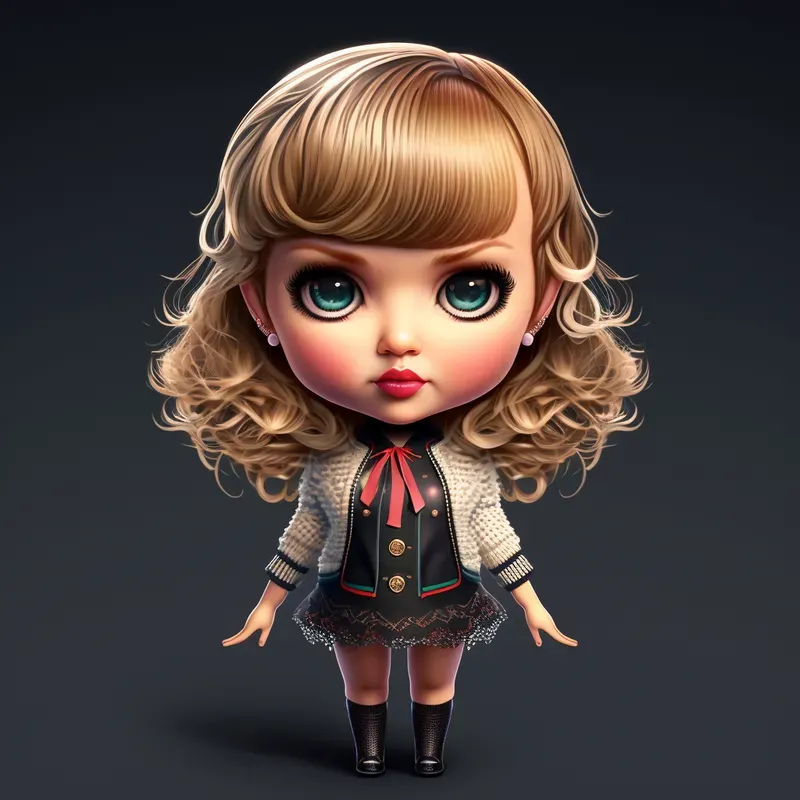 Chibi Style Cute 3D Characters Midjourney Prompt | PromptBase