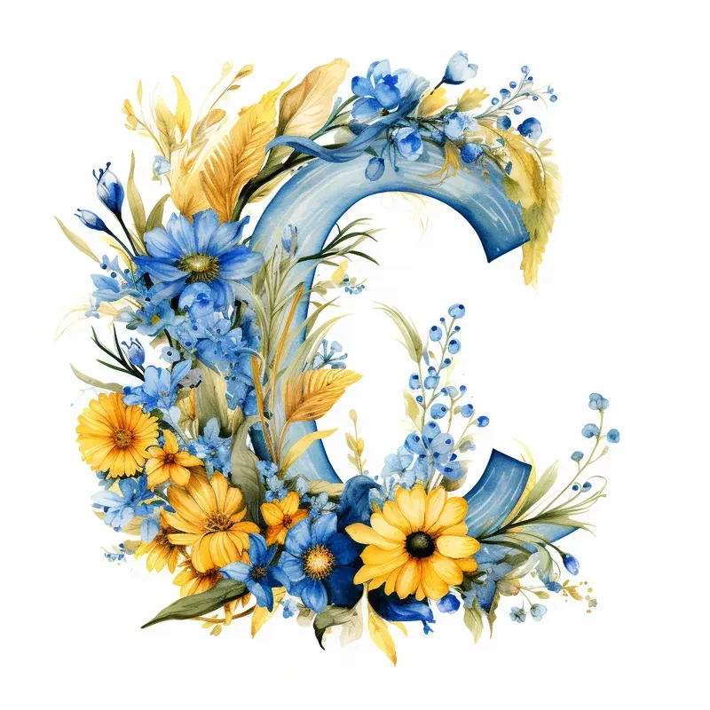 Intericate Letters Watercolor Floral Intricate Letters Midjourney Prompt | PromptBase