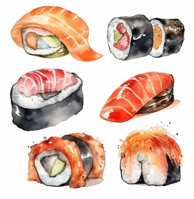 Watercolor Food Clipart Sets Midjourney Prompt | PromptBase
