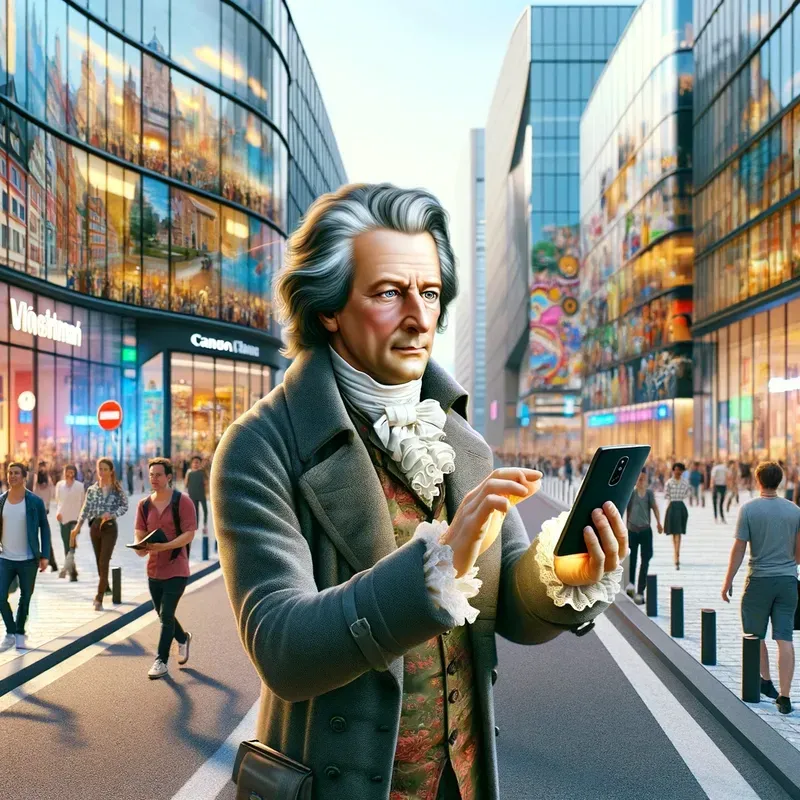 Historical Figures In Todays World DALL·E Prompt | PromptBase