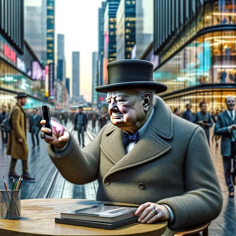 Historical Figures In Todays World DALL·E Prompt | PromptBase