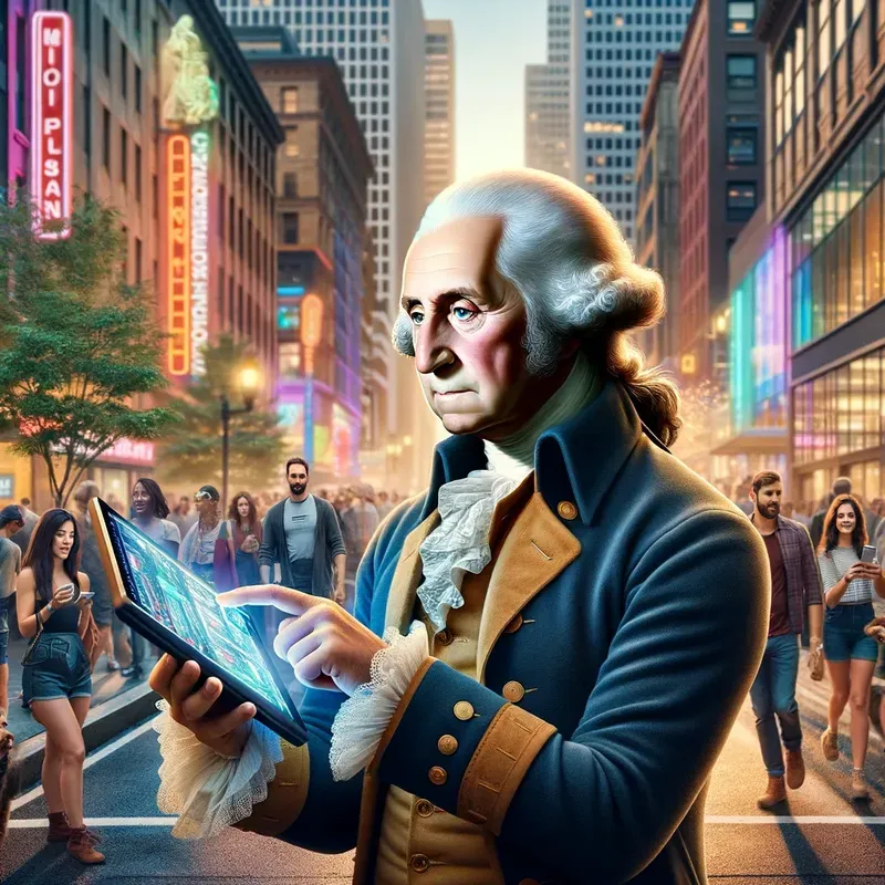 Historical Figures In Todays World DALL·E Prompt | PromptBase