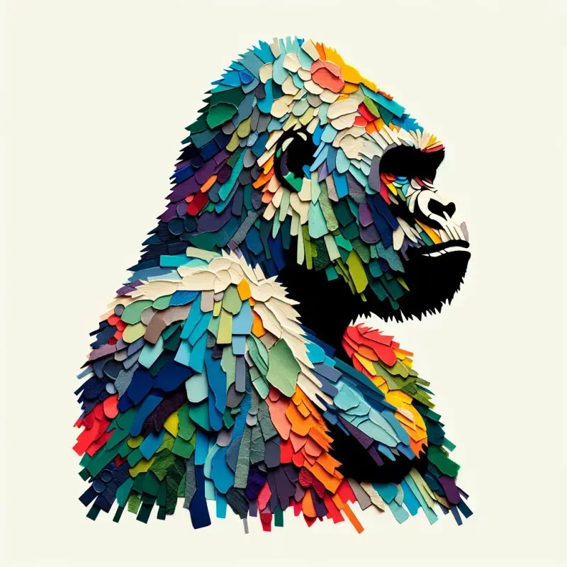 Colorful Paper Collage DALL·E Prompt | PromptBase