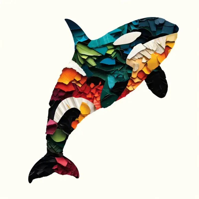 Colorful Paper Collage DALL·E Prompt | PromptBase