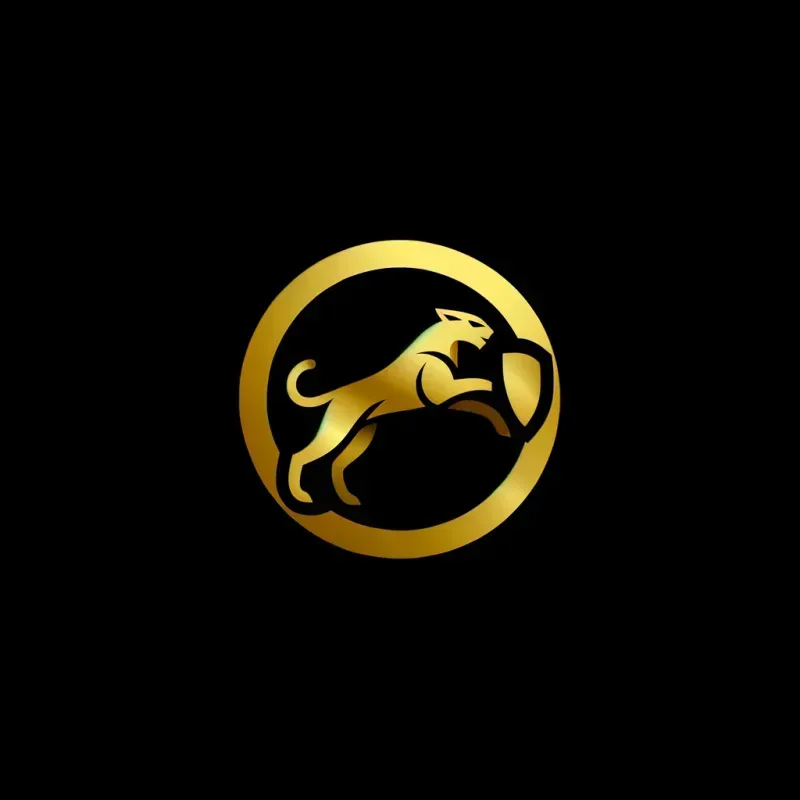 Gold Ricky Logo Logos Metallic Gold DALL·E Prompt | PromptBase