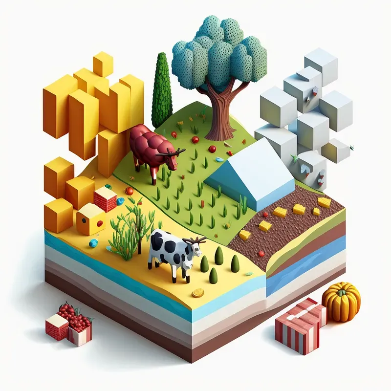 Isometric Game Asset Blocks Midjourney Prompt | PromptBase
