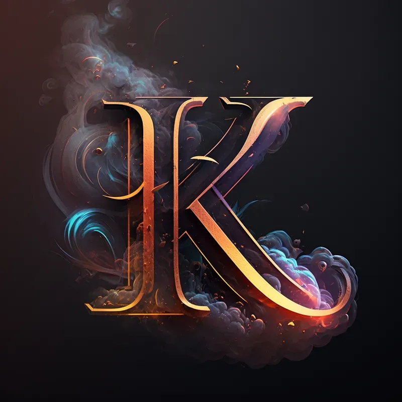 Vibrant Glowing Smoking Lettering Logos Midjourney Prompt | PromptBase