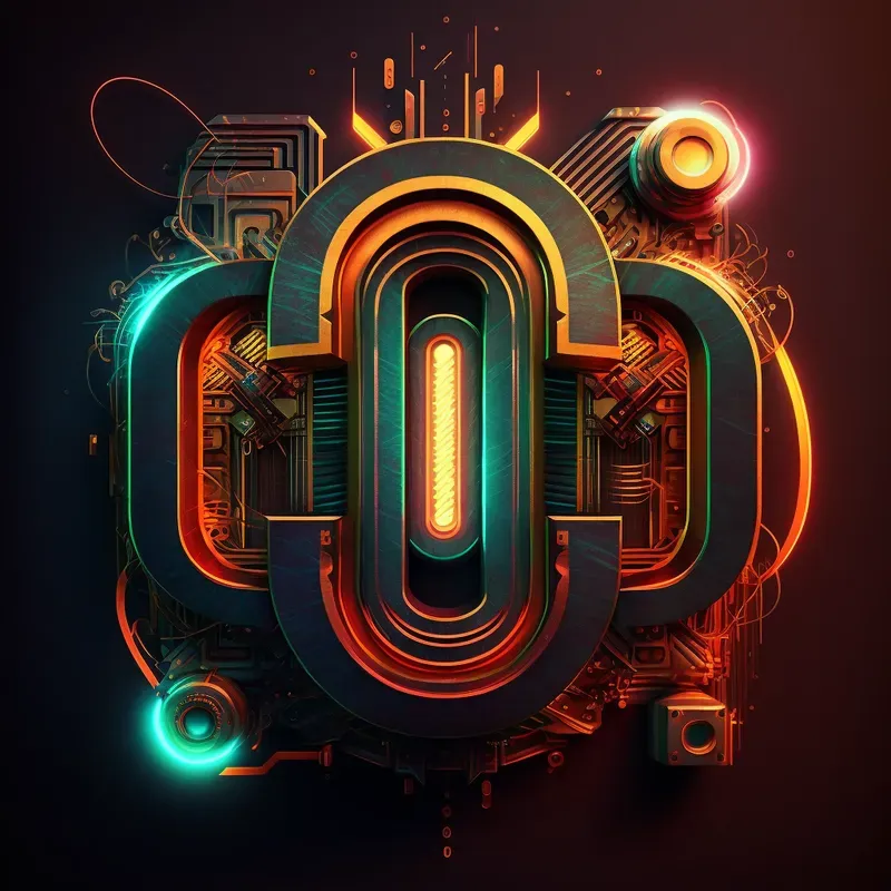Electric Circuit Lettering Logo Midjourney Prompt | PromptBase