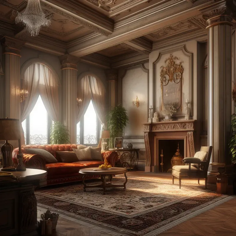 Renaissance Style Architecture Interiors Midjourney Prompt | PromptBase