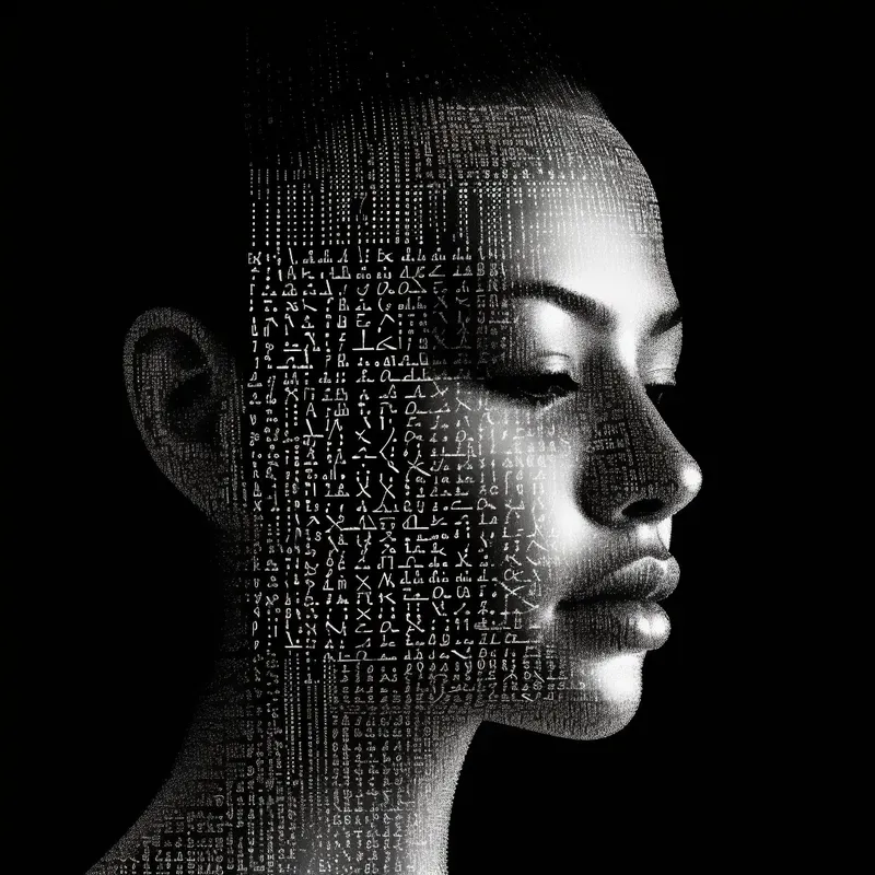 Ascii Art Dark Portraits Midjourney Prompt | PromptBase