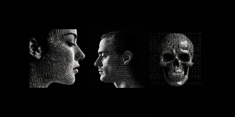 Ascii Art Dark Portraits Midjourney Prompt | PromptBase
