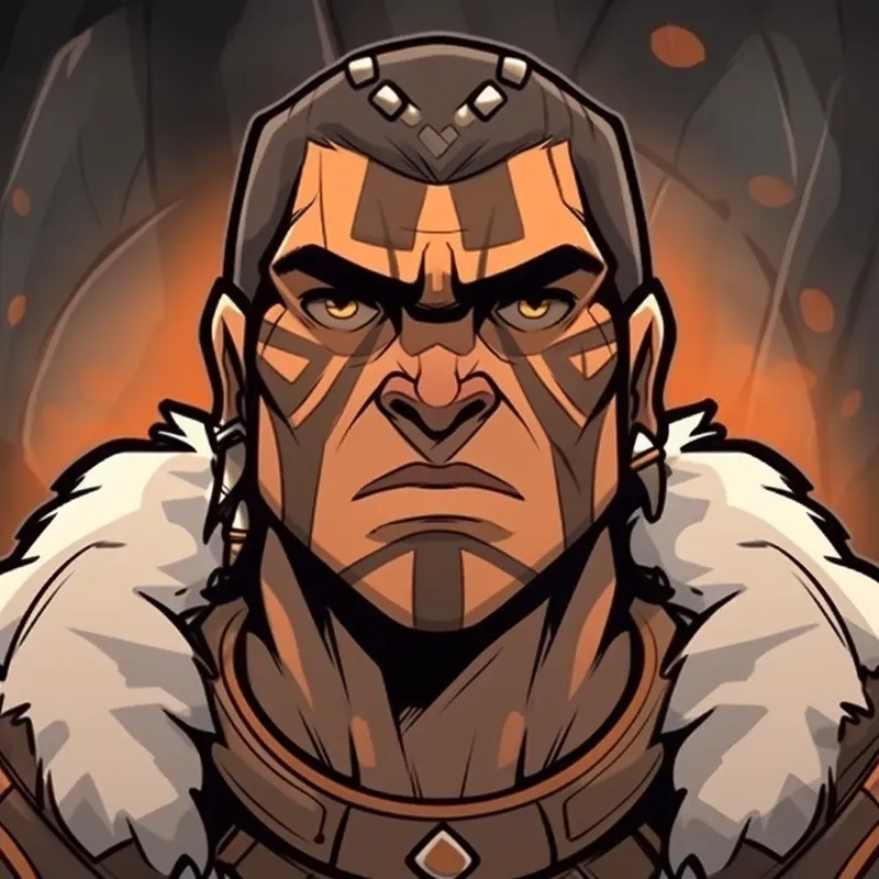 Ancient Primitive Warrior Pfp NFT Avatars Midjourney Prompt | PromptBase