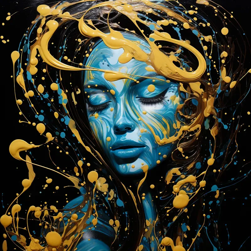 Carringtons Meet Pollocks Epic Fusions Midjourney Prompt PromptBase