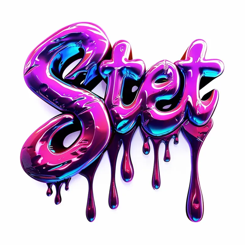 Trippy fluorescent graffiti text fonts midjourney prompt promptbase
