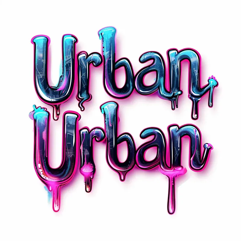 Trippy fluorescent graffiti text fonts midjourney prompt promptbase