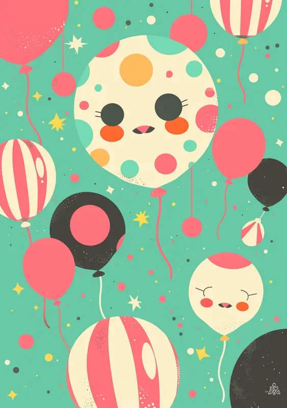 Pastel Pink And Mint Carnival Fun Midjourney Prompt | PromptBase