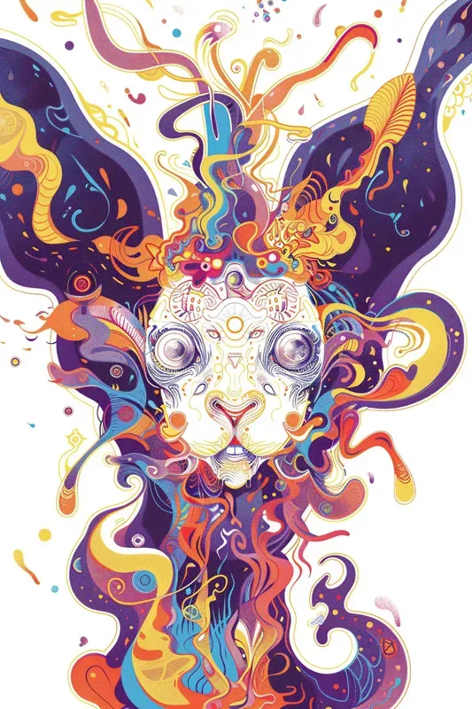 Anime Cartoon Psychedelic Pfp Profiles Midjourney Prompt | PromptBase