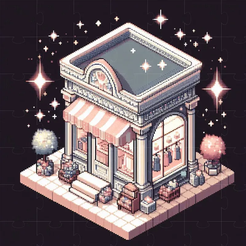 Dreamy Pixel Art Buildings DALL·E Prompt | PromptBase