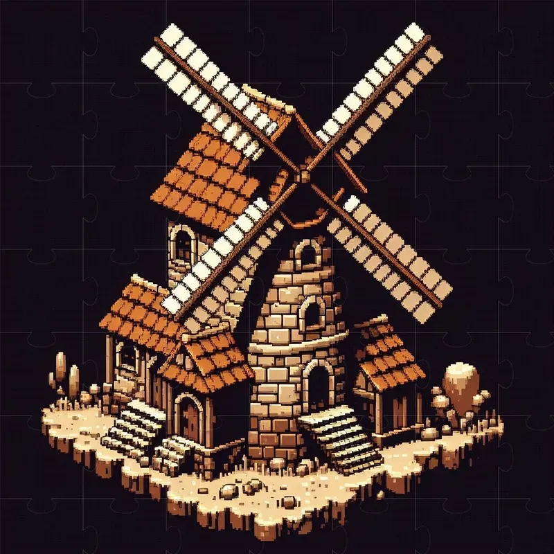 Isometric Medieval Pixel Art Buildings DALL·E Prompt | PromptBase