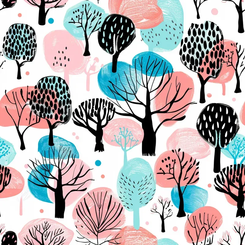 Whimsy Patterns Nature Whimsy Nature Mix Seamless Patterns Midjourney Prompt | PromptBase