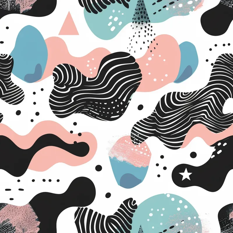 Whimsy Patterns Nature Whimsy Nature Mix Seamless Patterns Midjourney Prompt | PromptBase