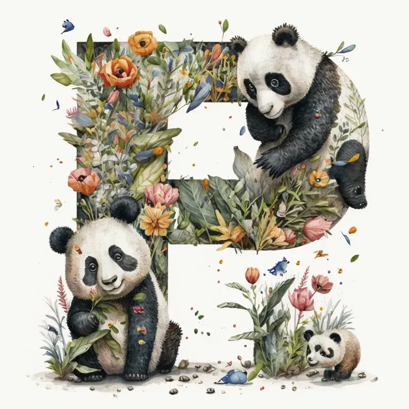 Childrens Book Animal Letter Illustrations Midjourney Prompt | PromptBase