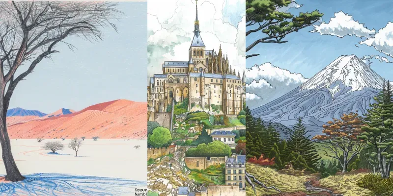 Nature Illustrations For Books Midjourney Prompt | PromptBase