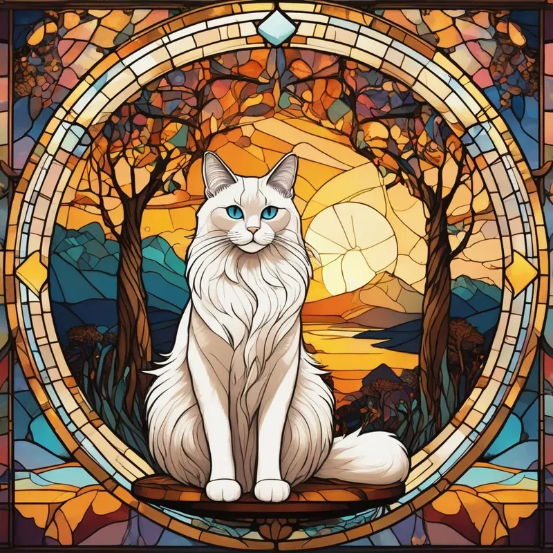 Stained Glass Landscapes Stable Diffusion Prompt | PromptBase