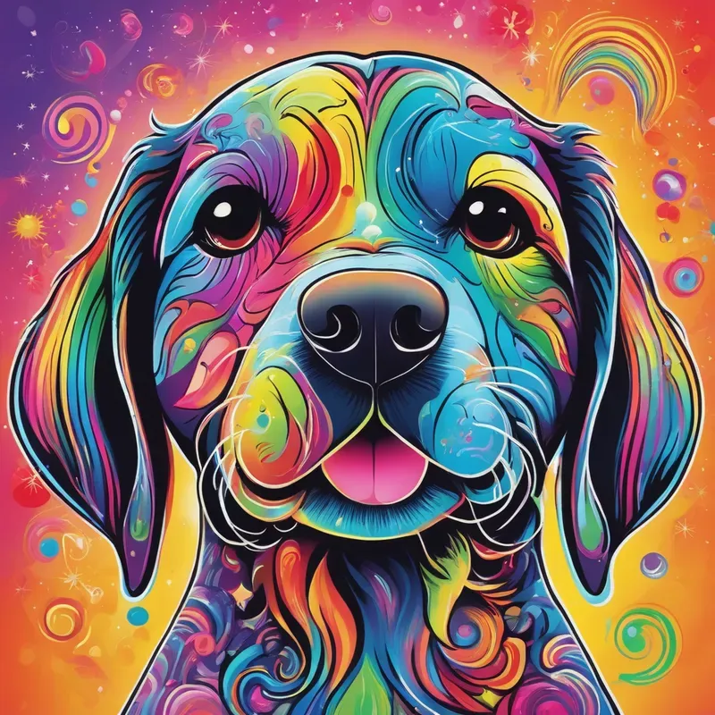 Psychedelic Rainbow Paintings Stable Diffusion Prompt | PromptBase