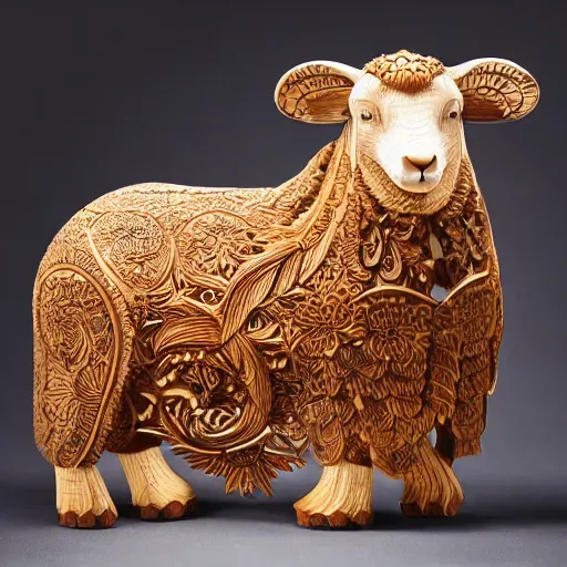 Animal Wood Carvings Amazing Details Stable Diffusion Prompt | PromptBase