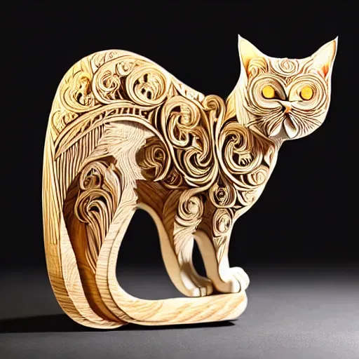 Animal Wood Carvings Amazing Details Stable Diffusion Prompt | PromptBase