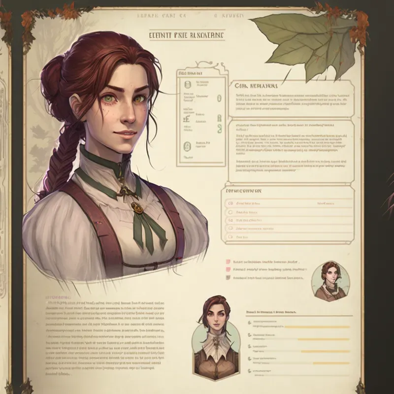 Character Premium Premium Character Sheets Game Characters Midjourney Prompt | PromptBase