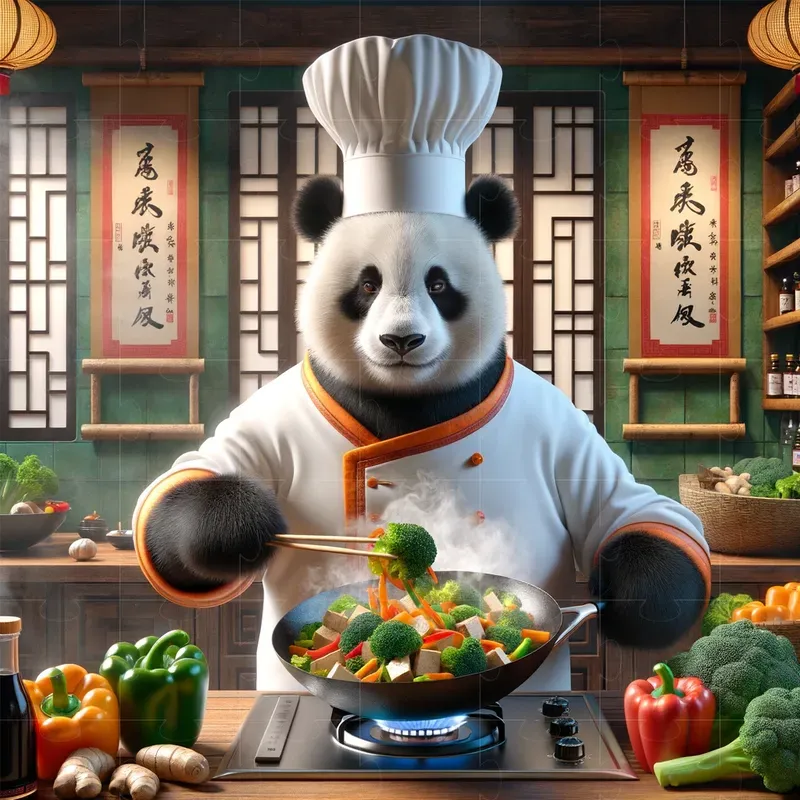 Global Cuisines With Animal Chefs DALL·E Prompt | PromptBase