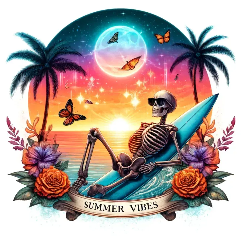 Humourous Skeleton Illustrations DALL·E Prompt | PromptBase