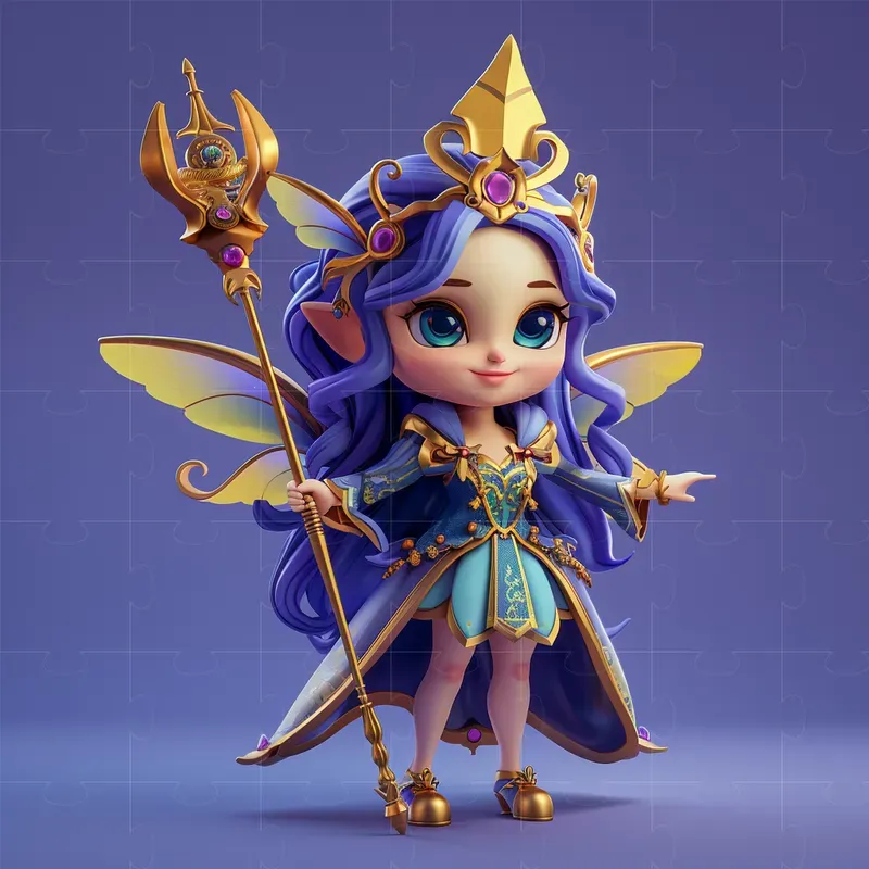 3D Chibi Warrior Characters Midjourney Prompt | PromptBase