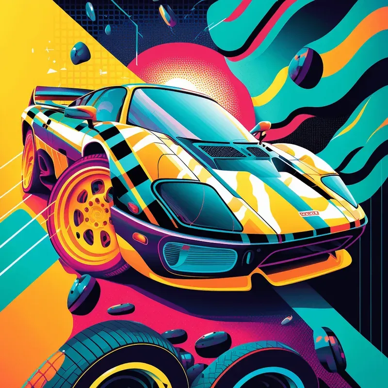 Retro Funky Graphics Midjourney Prompt | PromptBase