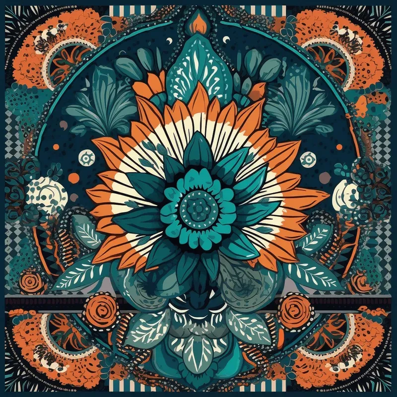 Cultural Mosaic Pattern Midjourney Prompt | PromptBase