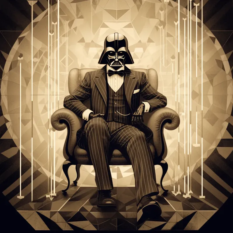 Vintage Art Deco Style Illustrations Midjourney Prompt | PromptBase